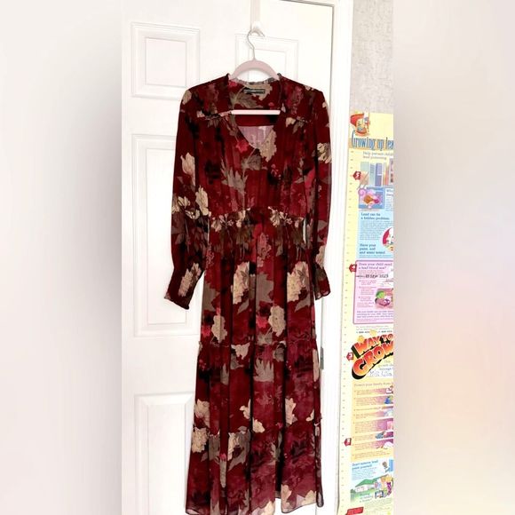 NWOT Peruvian Connection Maxi women’s multicolor dress Small long sleeve - Picture 2 of 16